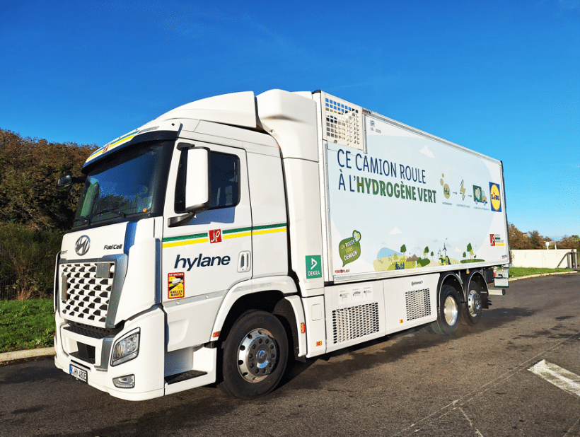 Lidl s’équipe du premier véhicule à hydrogène vert de la grande distribution grâce à Jacky Perrenot et Lhyfe